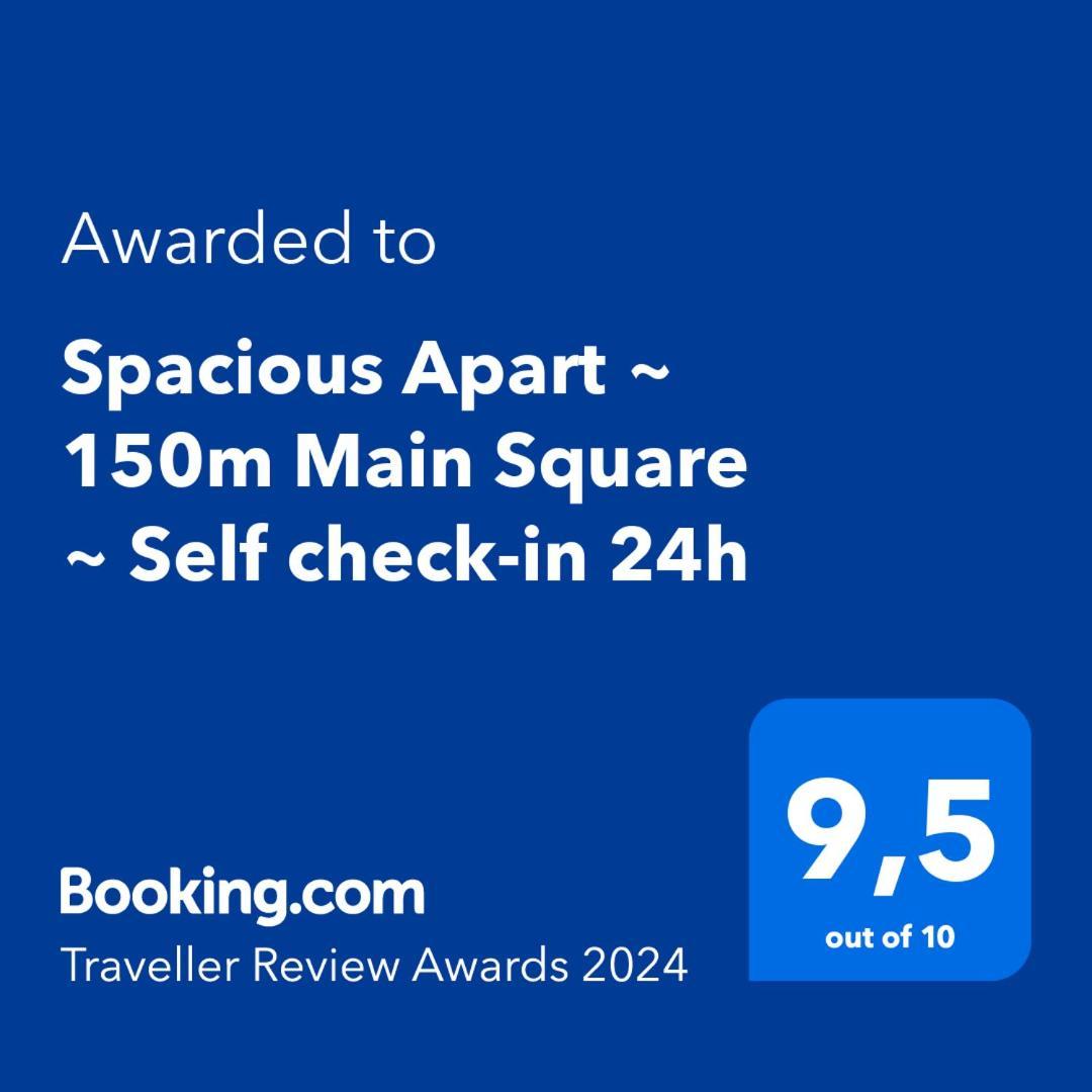 Spacious Apart ~ 150M Main Square ~ Self Check-In 24H Wrocław Eksteriør billede